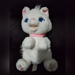 Disney Marie White Cat With Pink Bows From The Aristocats Plush 13"